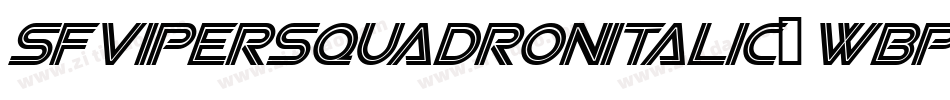 SfViperSquadronItalic-wBPP字体转换
