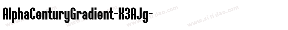 AlphaCenturyGradient-X3AJg字体转换