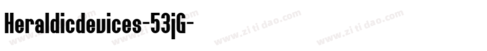 Heraldicdevices-53jG字体转换
