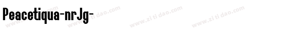 Peacetiqua-nrJg字体转换