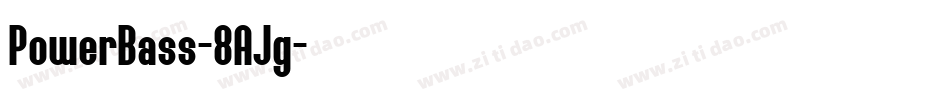 PowerBass-8AJg字体转换