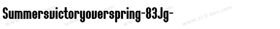 Summersvictoryoverspring-83Jg字体转换 Summersvictoryoverspring-83Jg字体转换