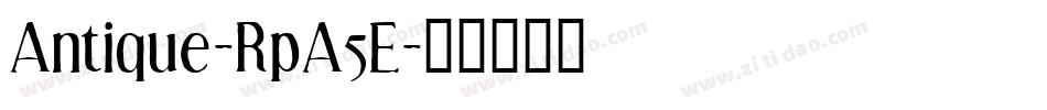 Antique-RpA5E字体转换