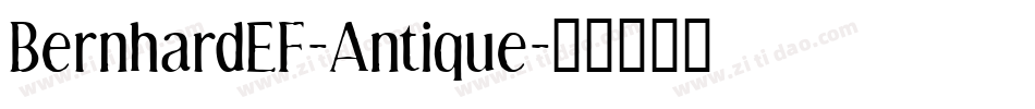 BernhardEF-Antique字体转换