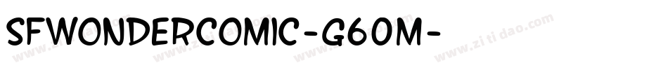SfWonderComic-G60m字体转换