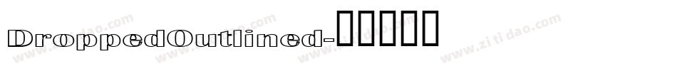 DroppedOutlined字体转换