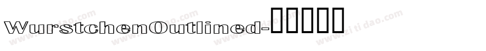 WurstchenOutlined字体转换