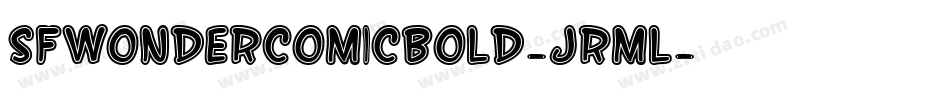 SfWonderComicBold-jRml字体转换
