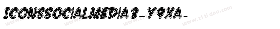 IconsSocialMedia3-Y9xa字体转换
