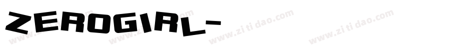 ZEROGIRL字体转换