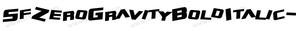 SfZeroGravityBoldItalic-l8lZ字体转换