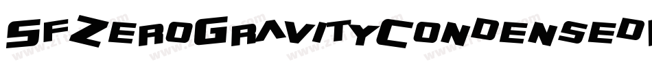 SfZeroGravityCondensedBoldItalic-5WjL字体转换