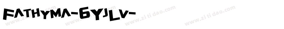 Fathyma-6YjLv字体转换