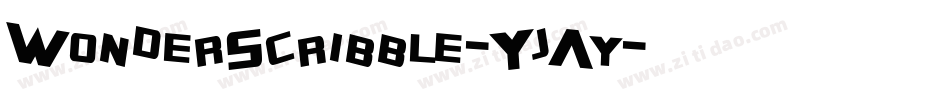 WonderScribble-YjAy字体转换 WonderScribble-YjAy字体转换