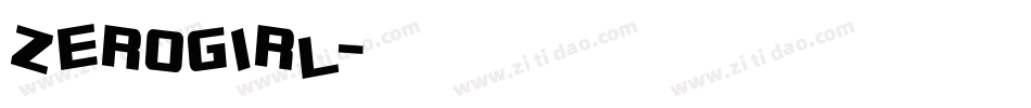ZEROGIRL字体转换