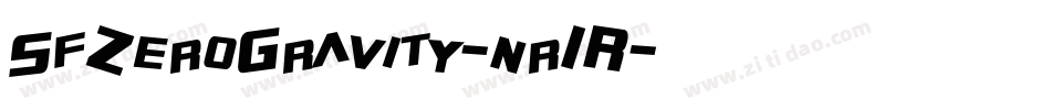 SfZeroGravity-nr1R字体转换 SfZeroGravity-nr1R字体转换
