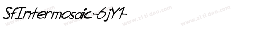 SfIntermosaic-6jY1字体转换 SfIntermosaic-6jY1字体转换