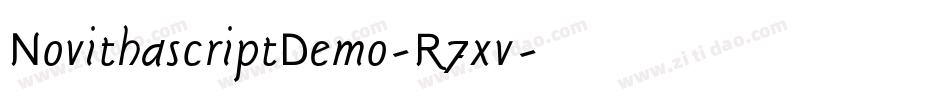 NovithascriptDemo-R7xv字体转换