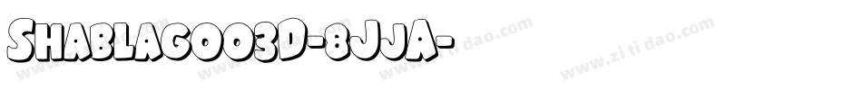 Shablagoo3D-8JjA字体转换