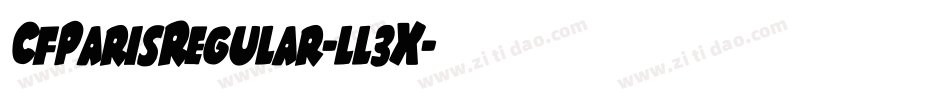 CfParisRegular-ll3X字体转换