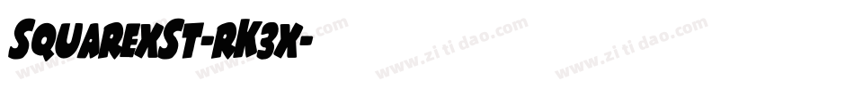 SquarexSt-rK3x字体转换