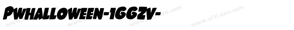 Pwhalloween-1GGZv字体转换
