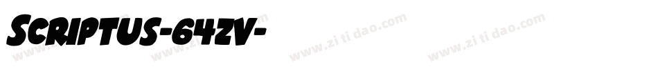Scriptus-64zv字体转换