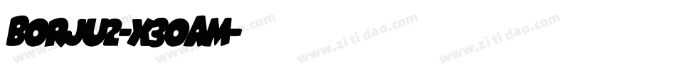 Borju2-x3oAm字体转换