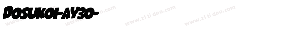 Dosukoi-aY3o字体转换