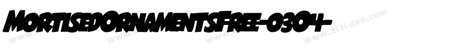 MortisedOrnamentsFree-o3O4字体转换