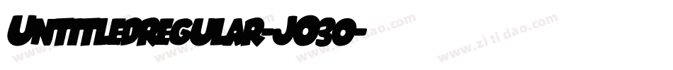 Untitledregular-JO3o字体转换 Untitledregular-JO3o字体转换