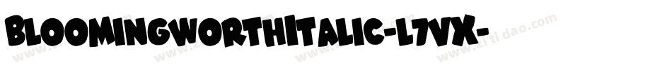 BloomingworthItalic-l7vX字体转换