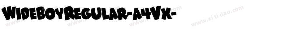 WideBoyRegular-a4Vx字体转换
