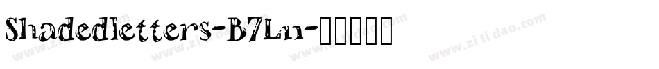 Shadedletters-B7Ln字体转换