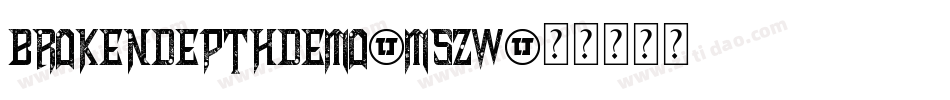 BrokenDepthDemo-M5Zw字体转换