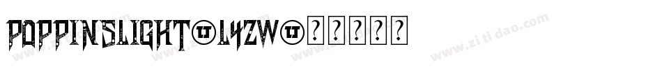 PoppinsLight-l4Zw字体转换