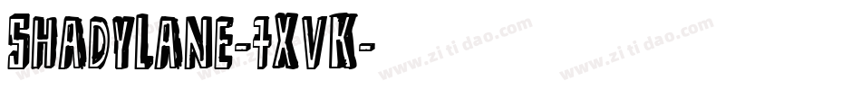 ShadyLane-7XvK字体转换