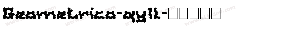 Geometrico-qy1l字体转换