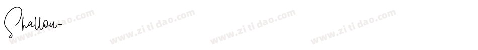 Shallou字体转换