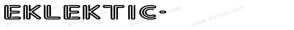 Eklektic字体转换