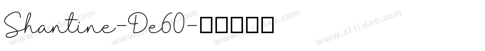 Shantine-De60字体转换