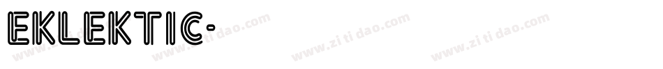 Eklektic字体转换