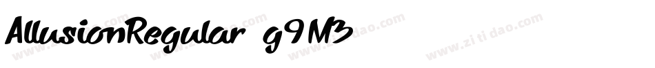 AllusionRegular-g9M3字体转换