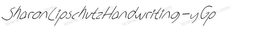 SharonLipschutzHandwriting-yGpe字体转换