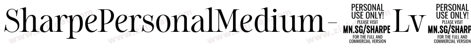SharpePersonalMedium-7Lv4字体转换 SharpePersonalMedium-7Lv4字体转换