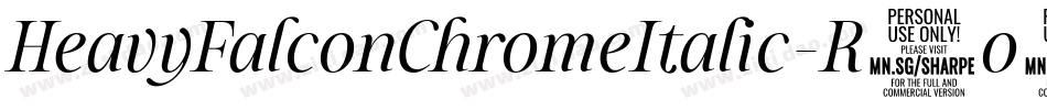 HeavyFalconChromeItalic-R4o6字体转换