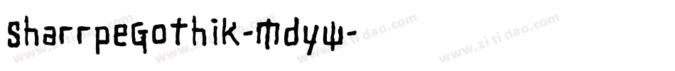 SharrpeGothik-Mdyw字体转换