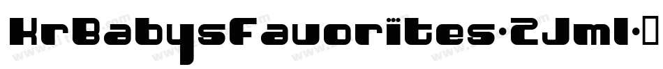 KrBabysFavorites-ZJml字体转换