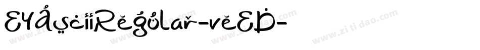 E4AsciiRegular-veED字体转换