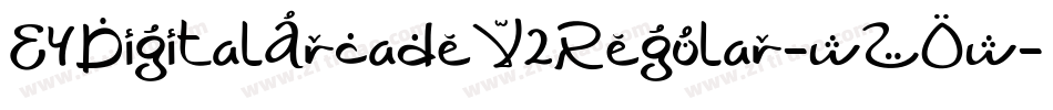E4DigitalArcadeV2Regular-wZOw字体转换